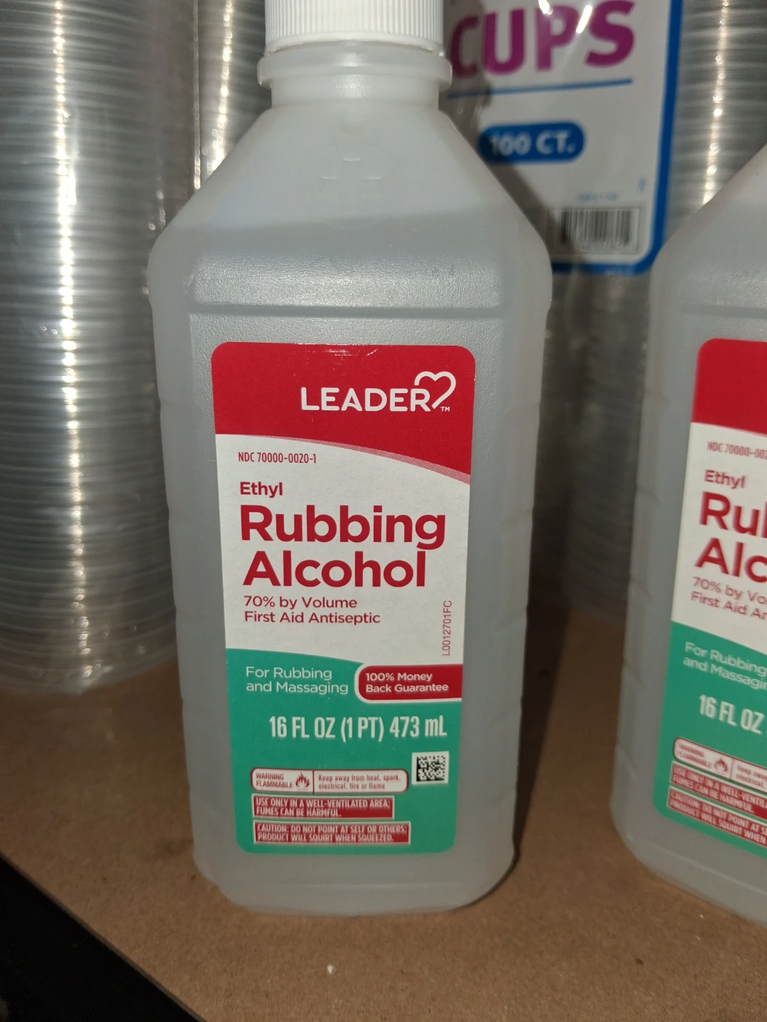 Leader Ethyl Rubbing Alcohol 16 Fl Oz
