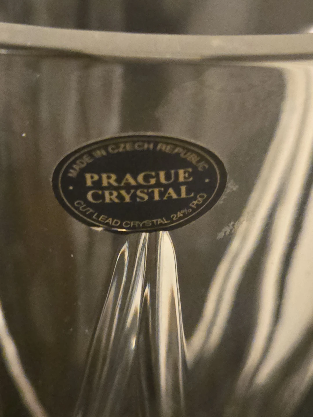 Vintage Czech Bohemian 24% Lead Crystal Lot - photo 4