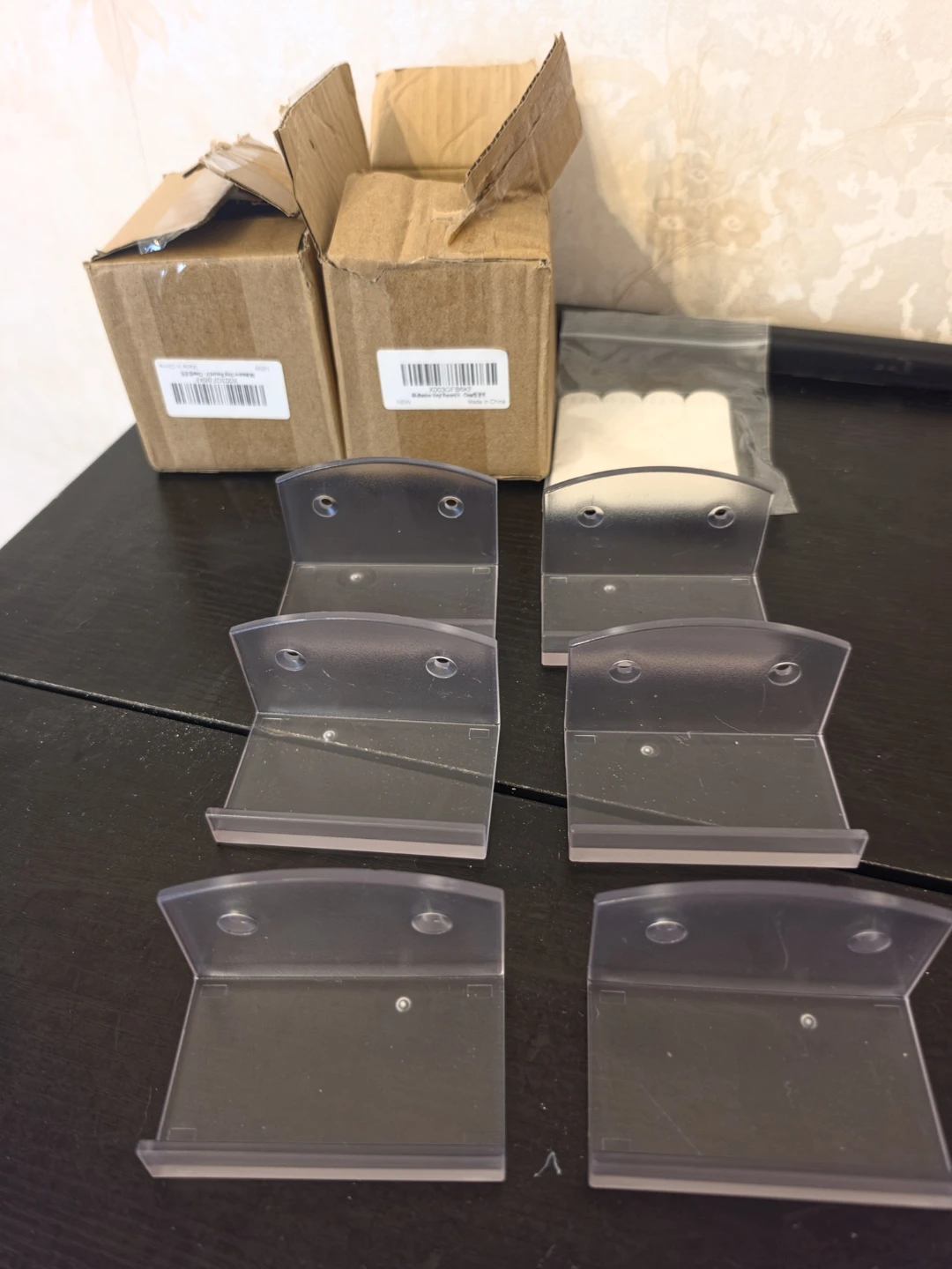 “Clear Vinyl Record Wall Mount Holders – New – 2 Boxes