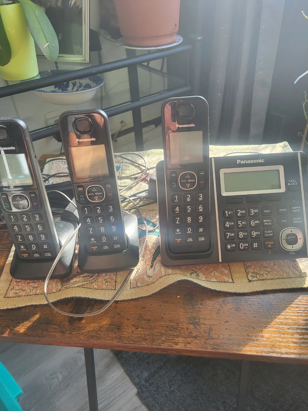 Panasonic Cordless Phone System with 3 Handsets