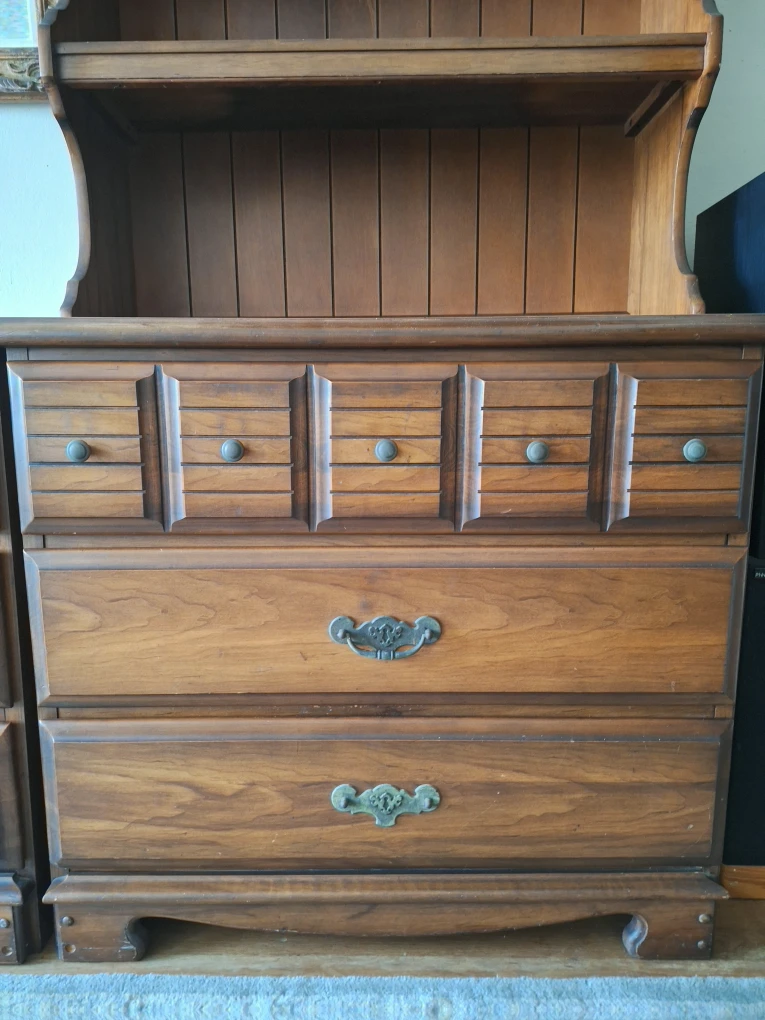 Vintage Stylemaker Maple Finish Book Shelf / Hutch - photo 3