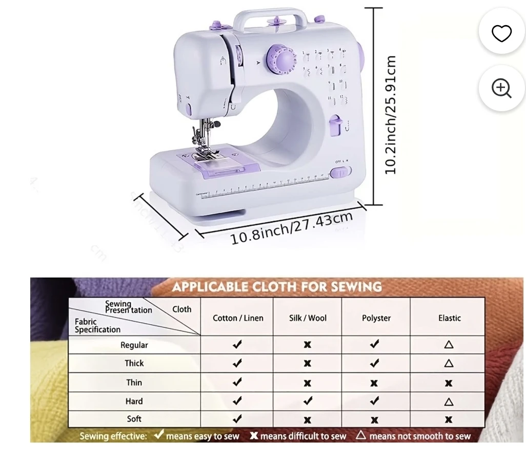 12-Stitch Mini Sewing Machine - photo 4