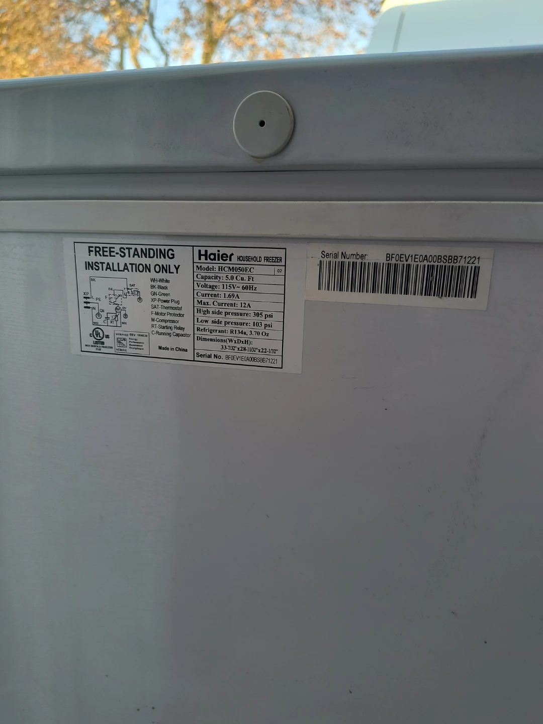 Haier 5.0 Cu. Ft. Chest Freezer - photo 3