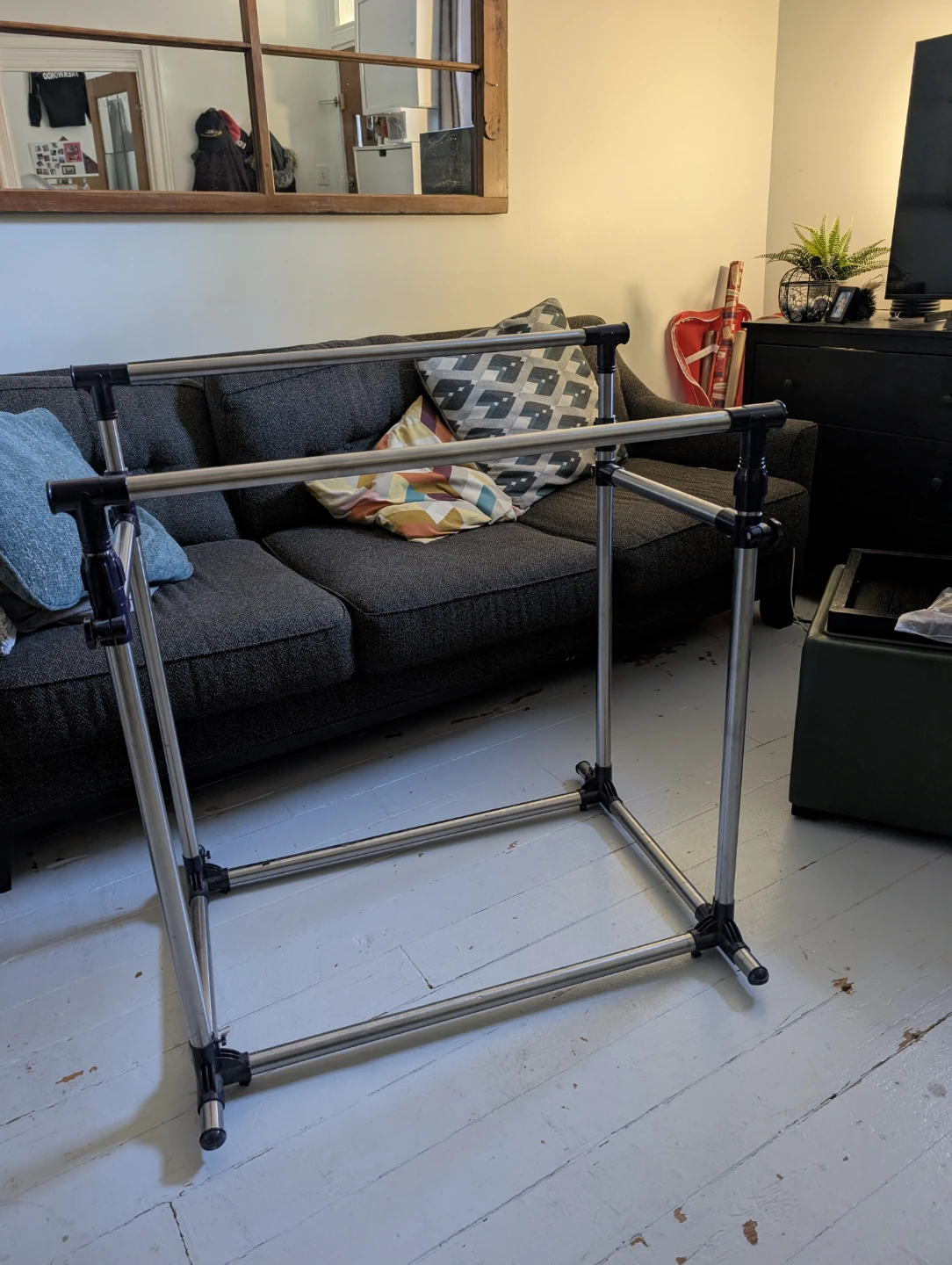 Double Rail Adjustable Garment Rack