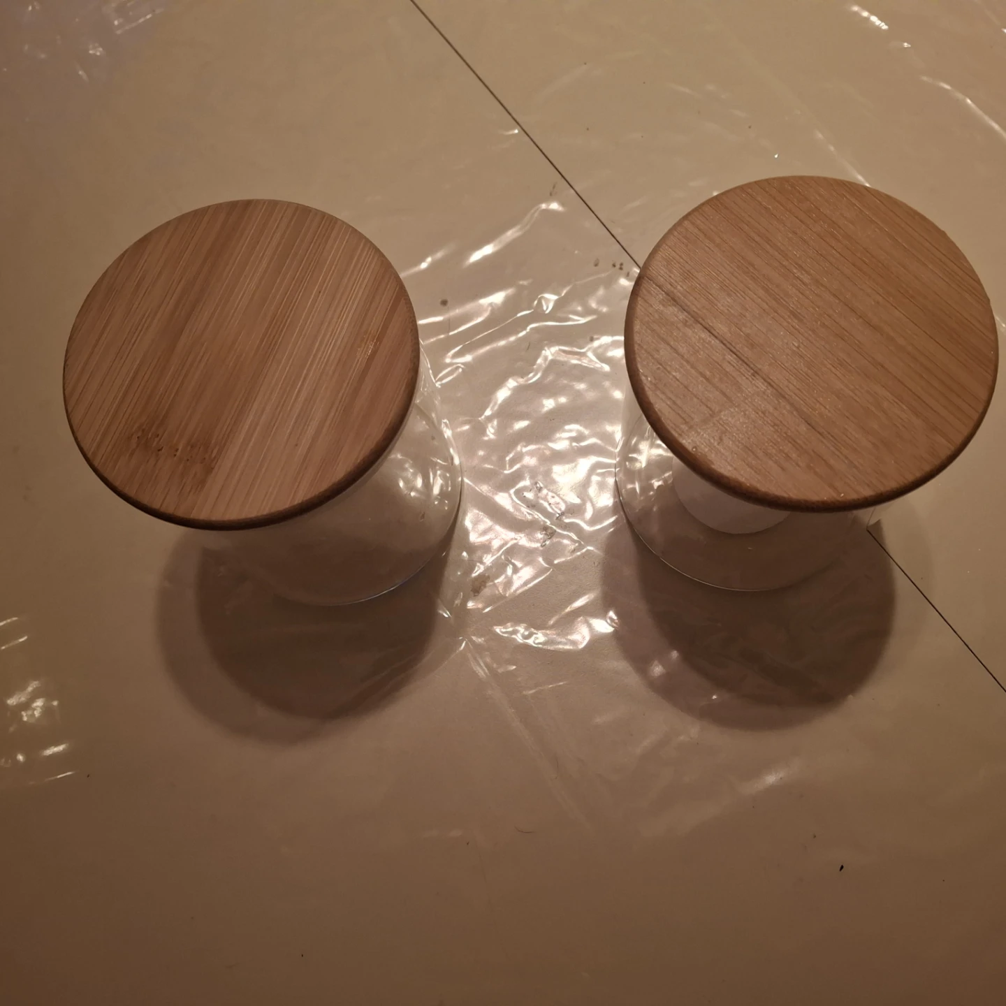 Set of 2 Glass Jars with Bamboo Lids - photo 2