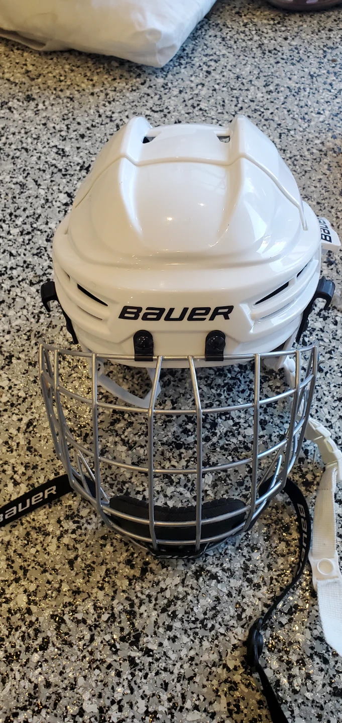 Bauer Prodigy Hockey Helmet - White