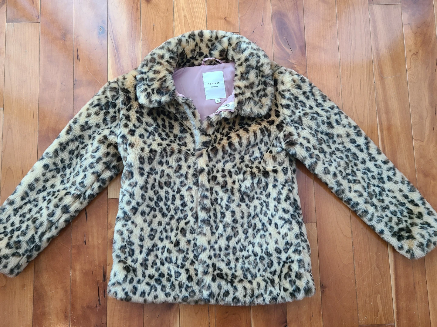 Leopard Print Faux Fur Jacket