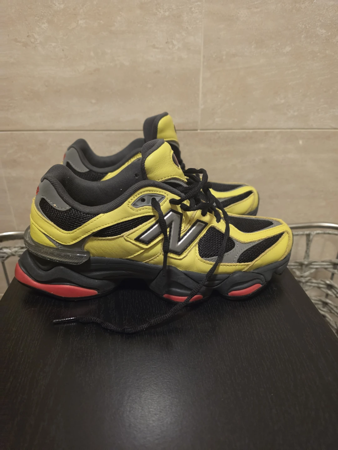New Balance 9060 Yellow Black Sneakers