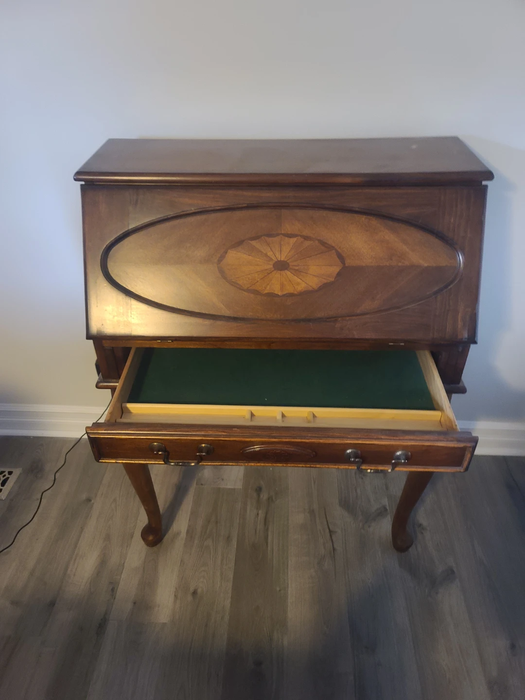 Vintage Wooden Secretary Desk - photo 2