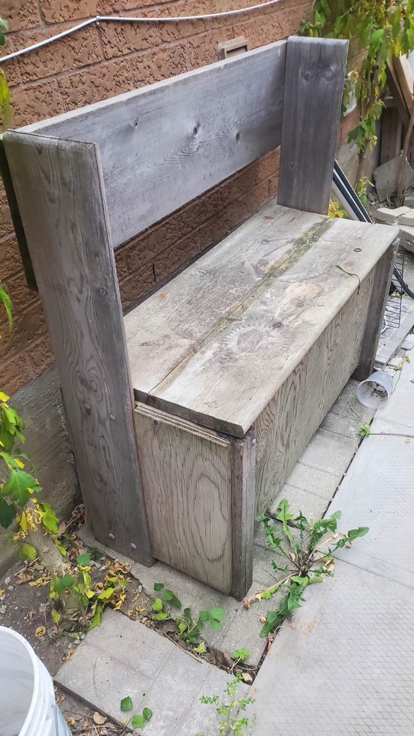 Wooden Storage Bench