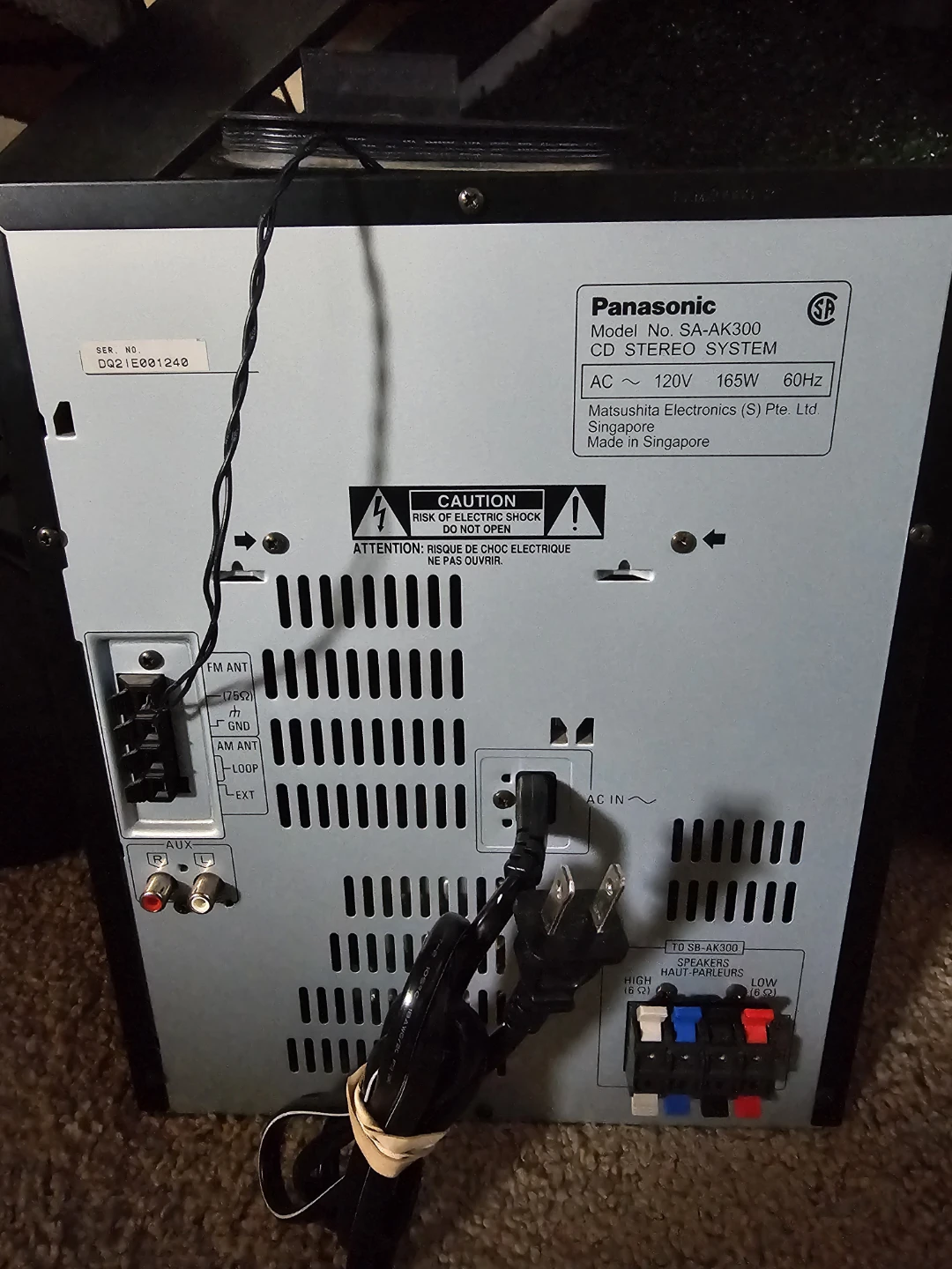 Panasonic SA-AK300 CD Stereo System - photo 3