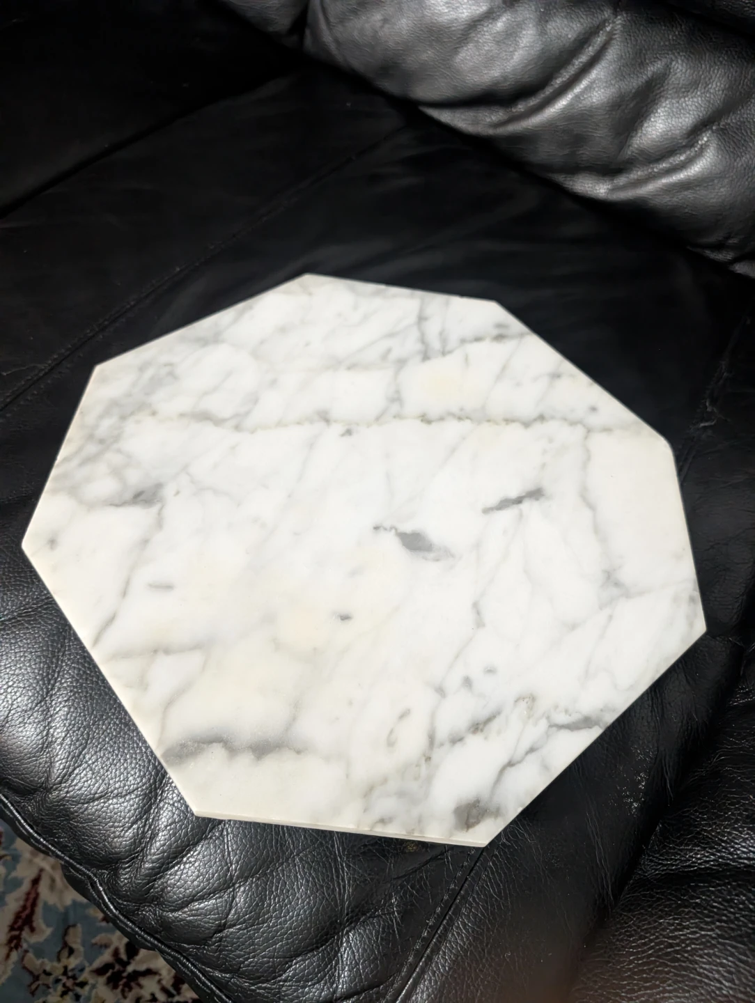 Marble Cheese Board with Brass Feet Made in Italy - photo 4