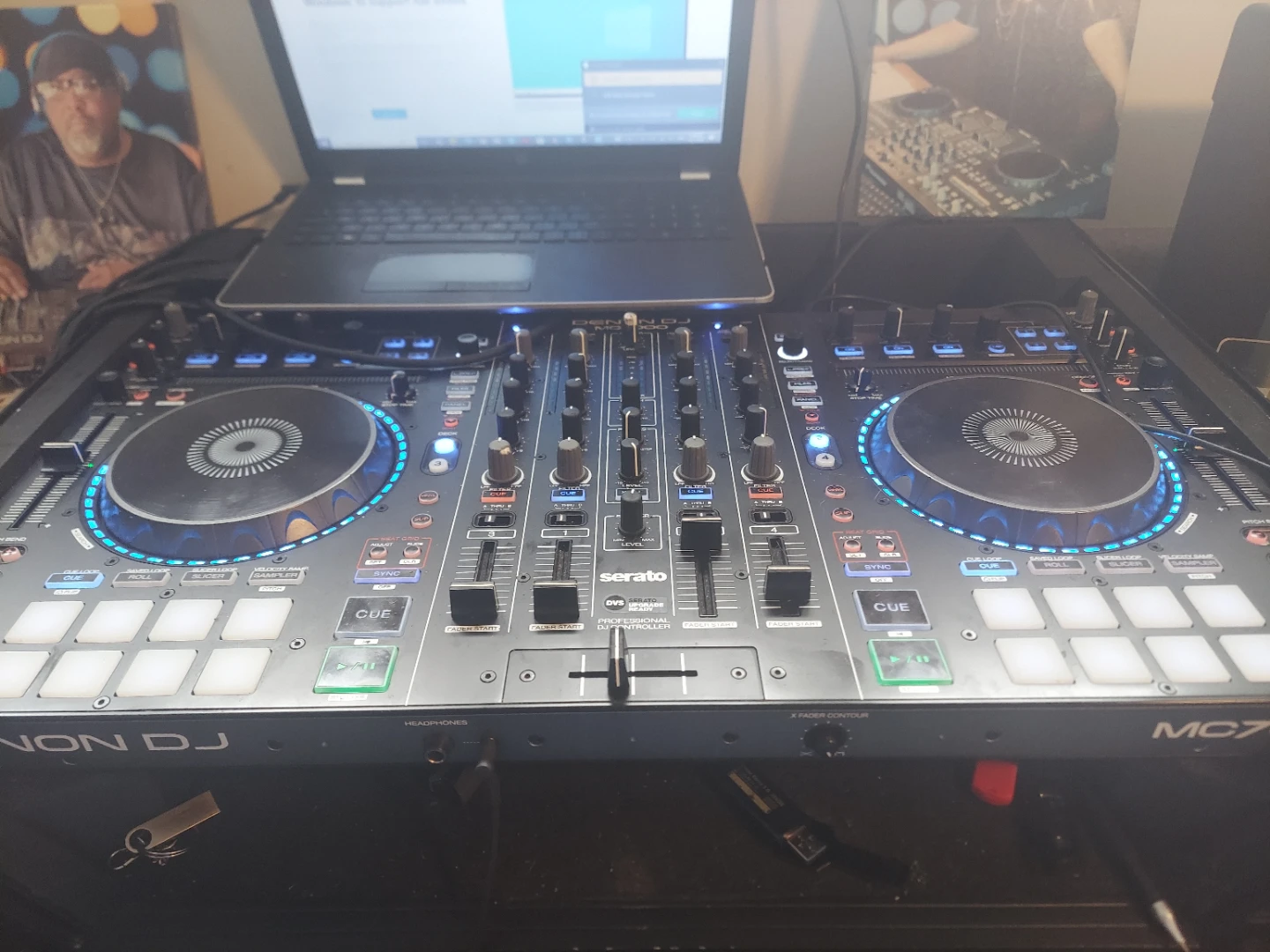 Denon mc 7000 with case