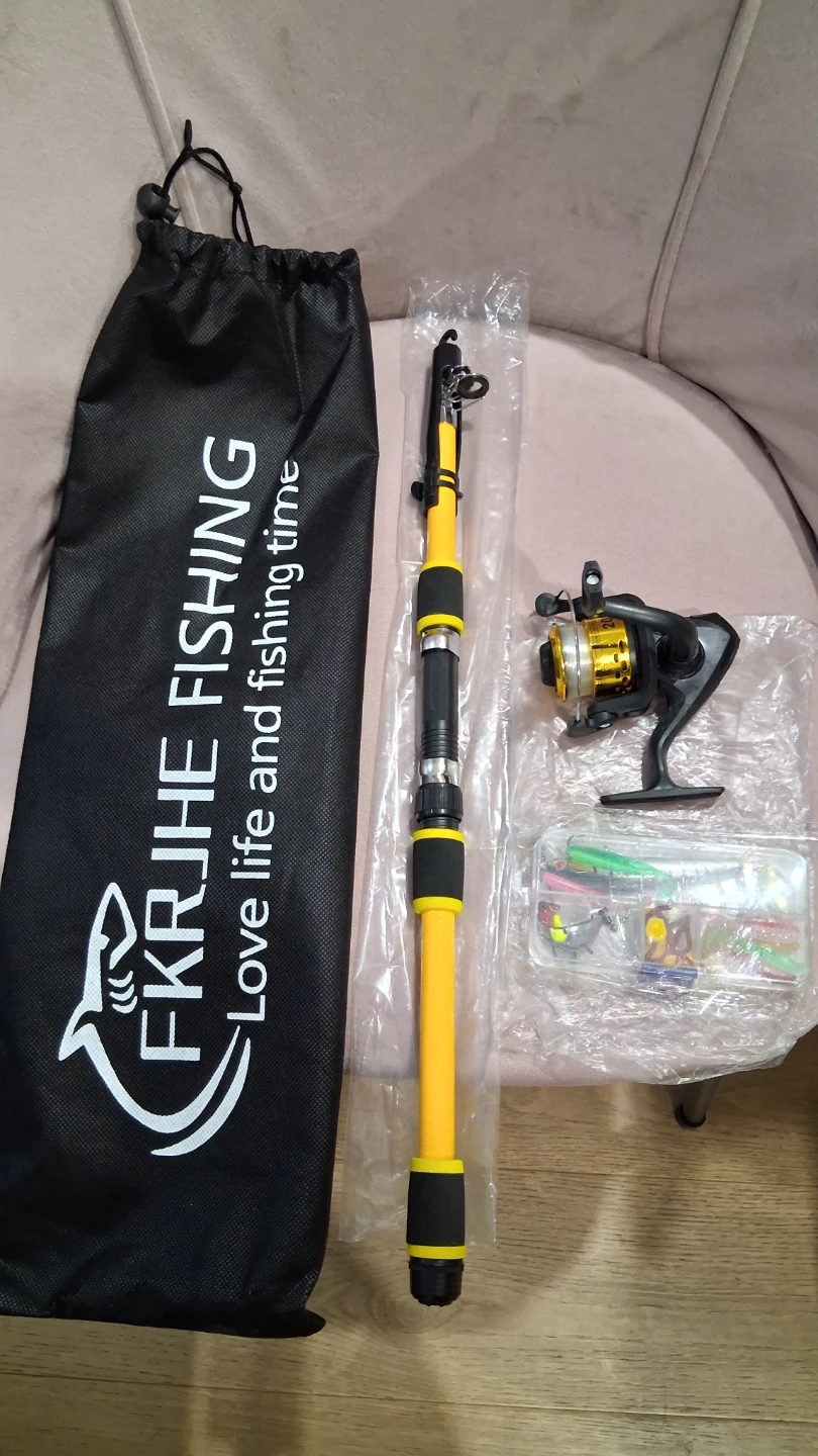 Fishing rod Carbon Fiber Reel Lures complete set