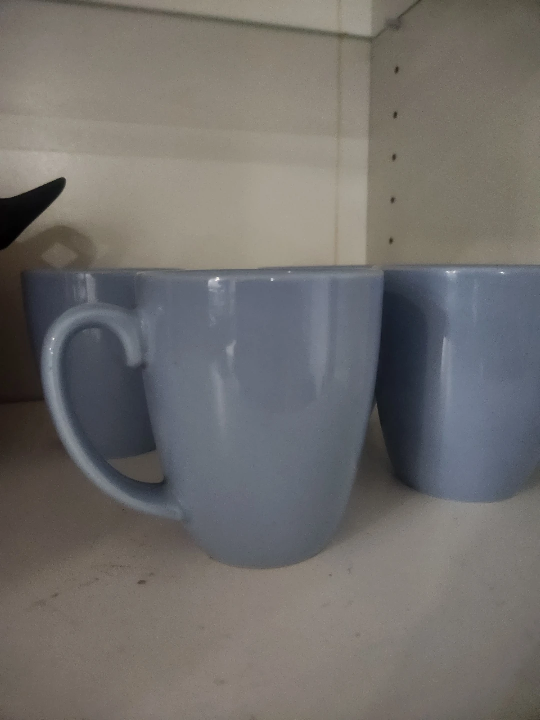 Set of 4 Light Blue Ceramic Mugs - photo 3