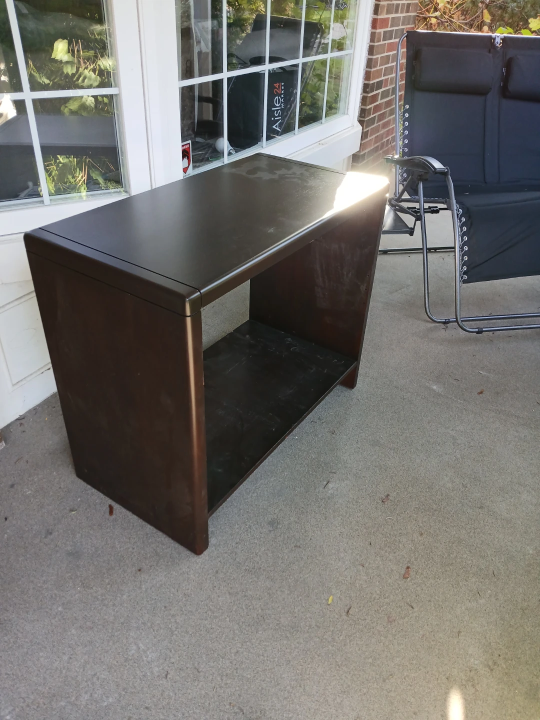 Dark Brown Modular Desk and Tall Storage Cabinet Set - photo 4