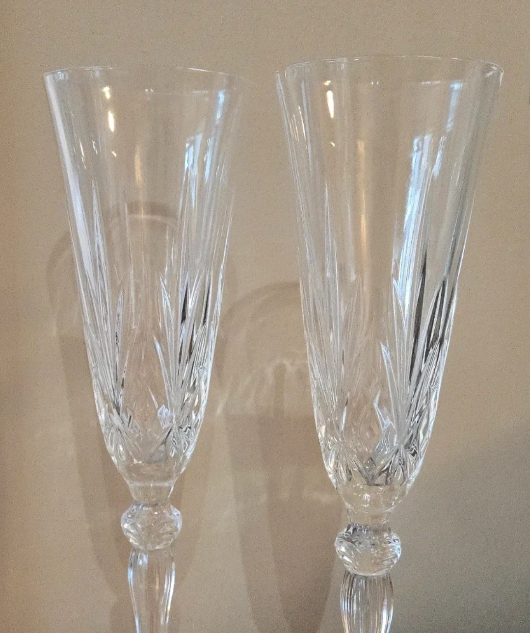 Champagne flute / wine glass set of 2