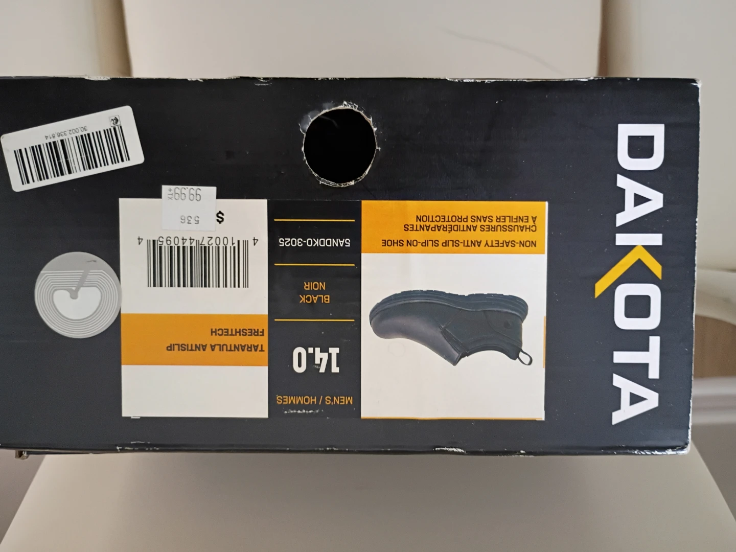 Dakota WorkPro Series Slip-on Shoes - Black, Size 14 - photo 2