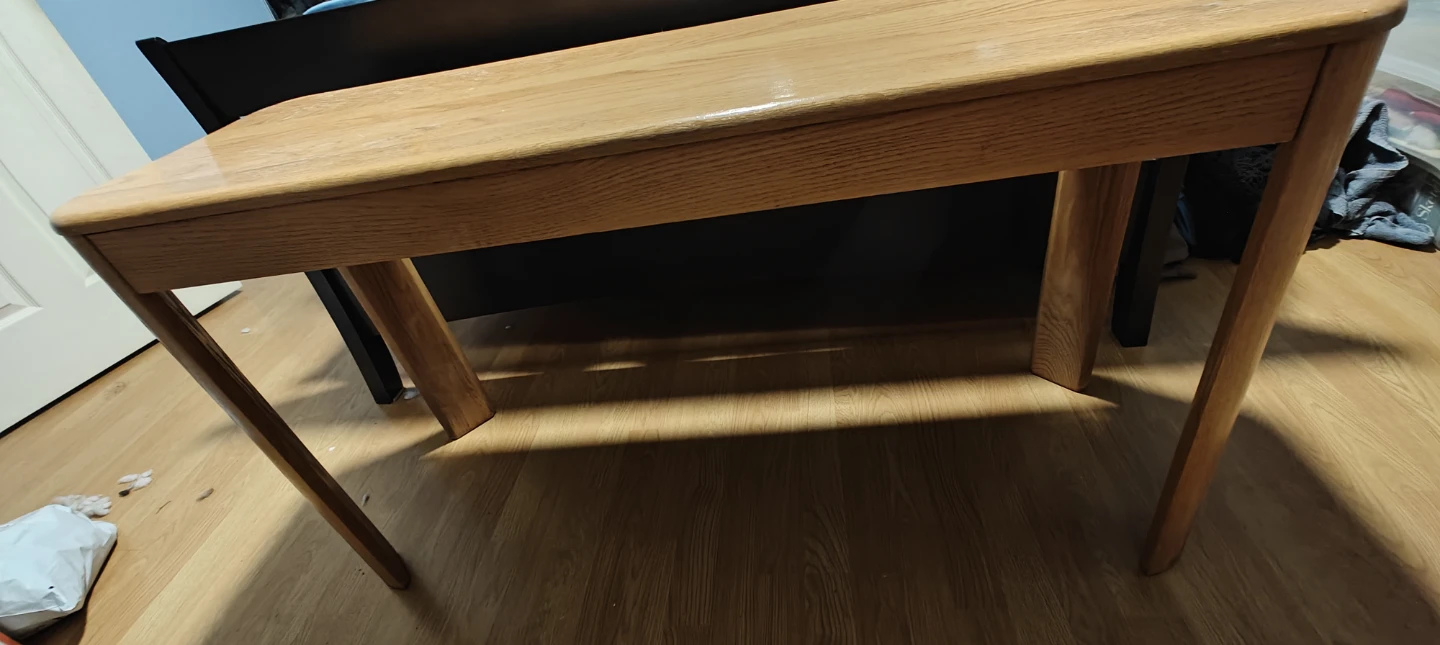 Solid White Oak 4 piece living room table set - photo 4
