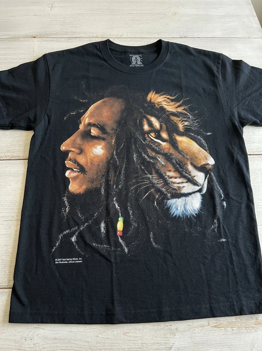 Vintage 2007 Bob Marley Zion Rootswear T-Shirt