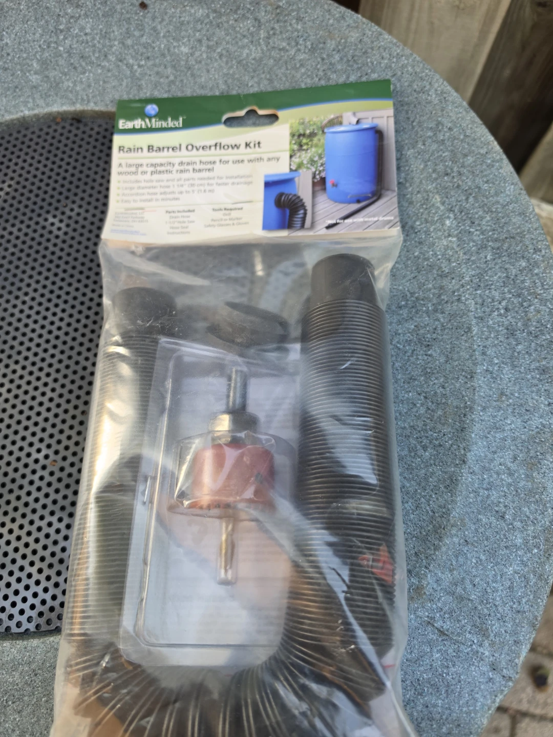 EarthMinded Rain Barrel Overflow Kit - photo 2