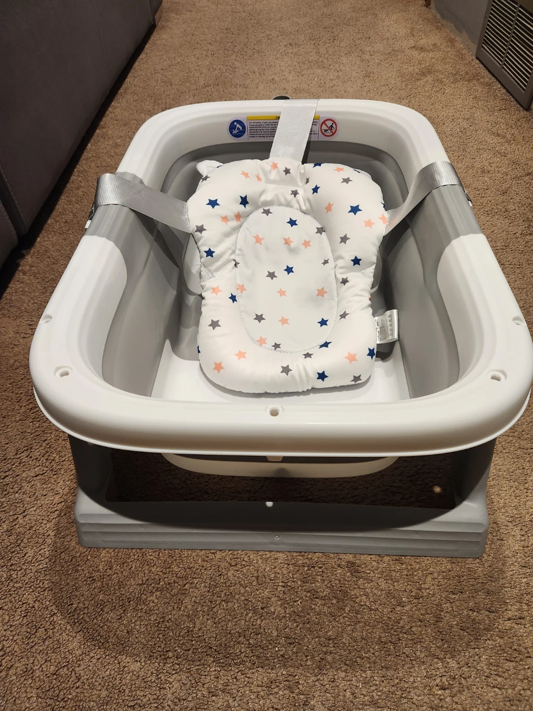 Collapsible Baby Bathtub with Support Cushion - photo 2