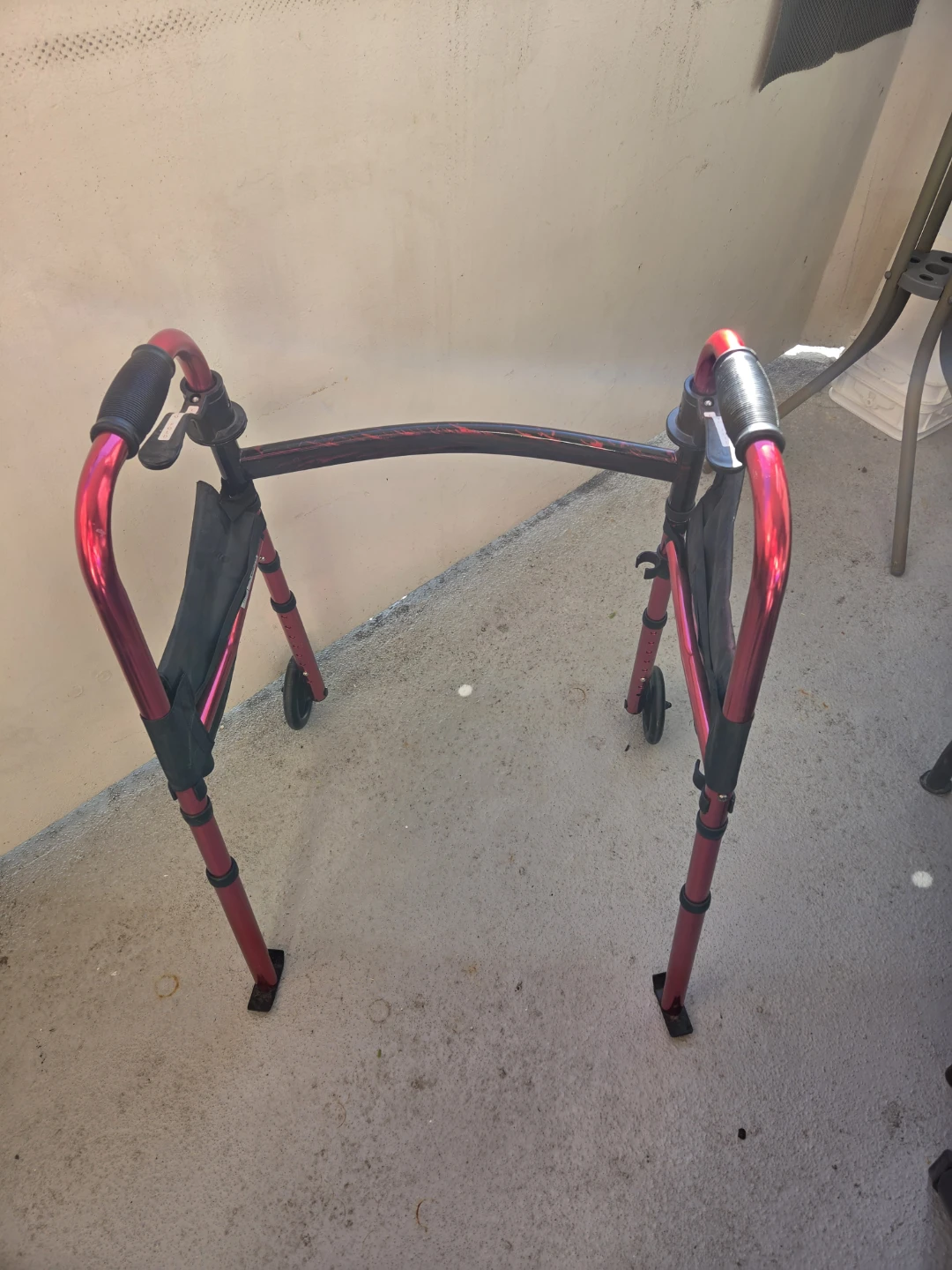 Drive Medical Red Folding Walker