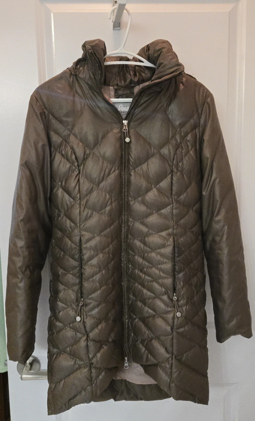 Eddie Bauer goose down feather winter jacket - womens'