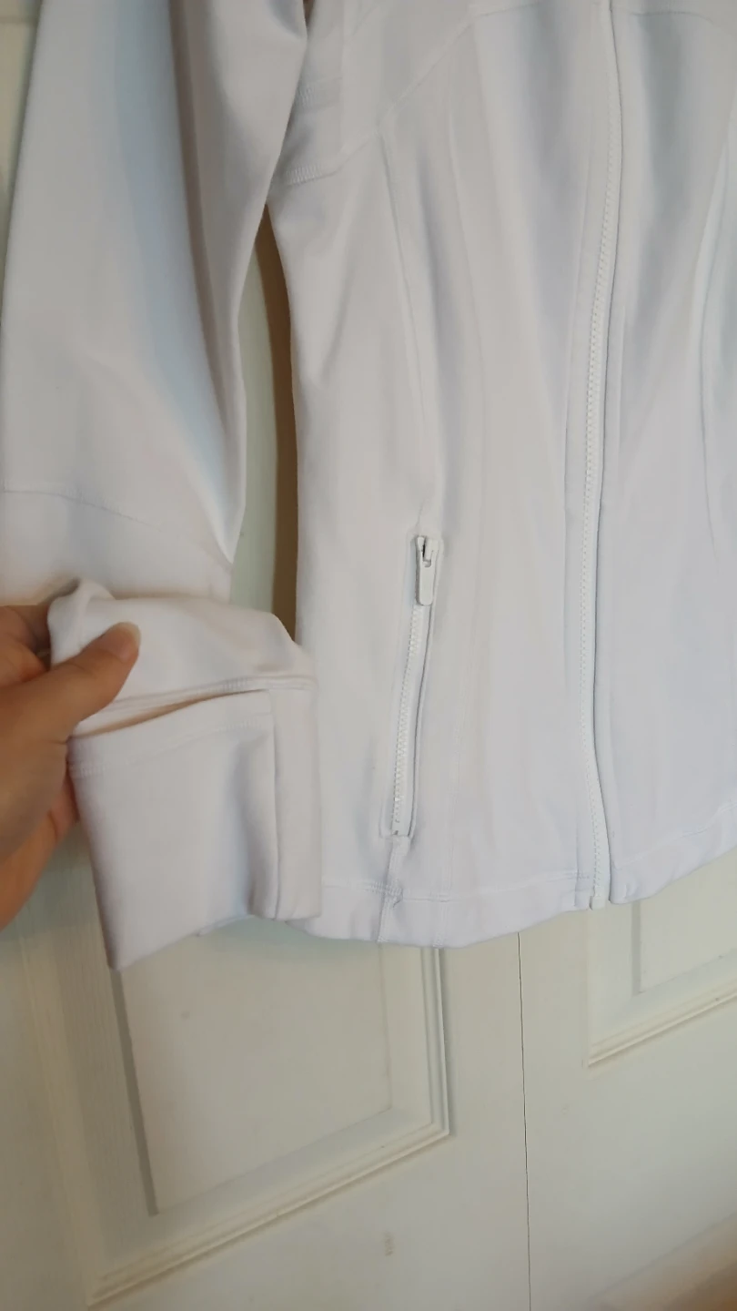 Lululemon define white zip up jacket size 6 - photo 3