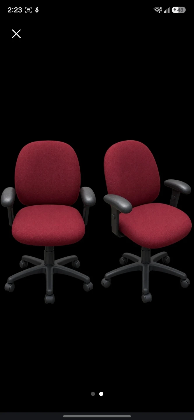 Red Ergonomic Office Task Chair - photo 2