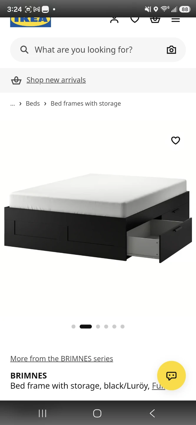 IKEA storage bed frame full size