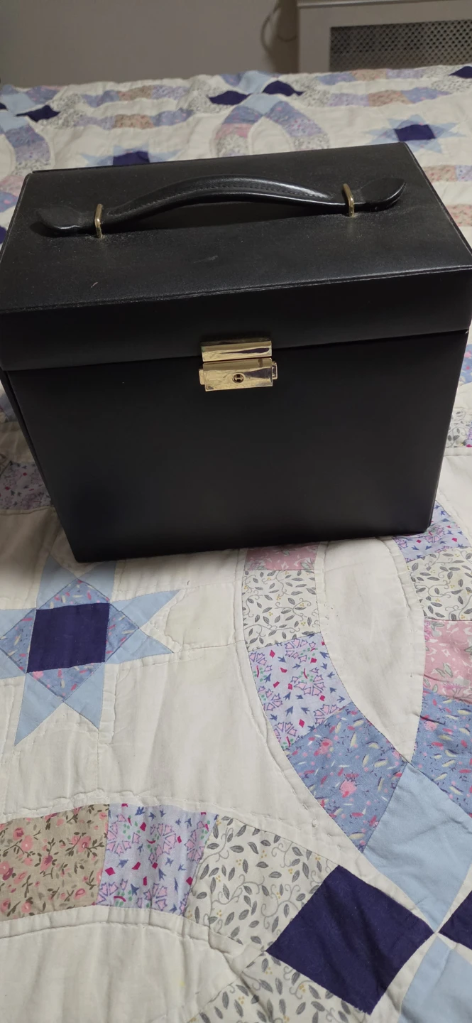 Black Jewelry Box with Mirror and Drawers - photo 3