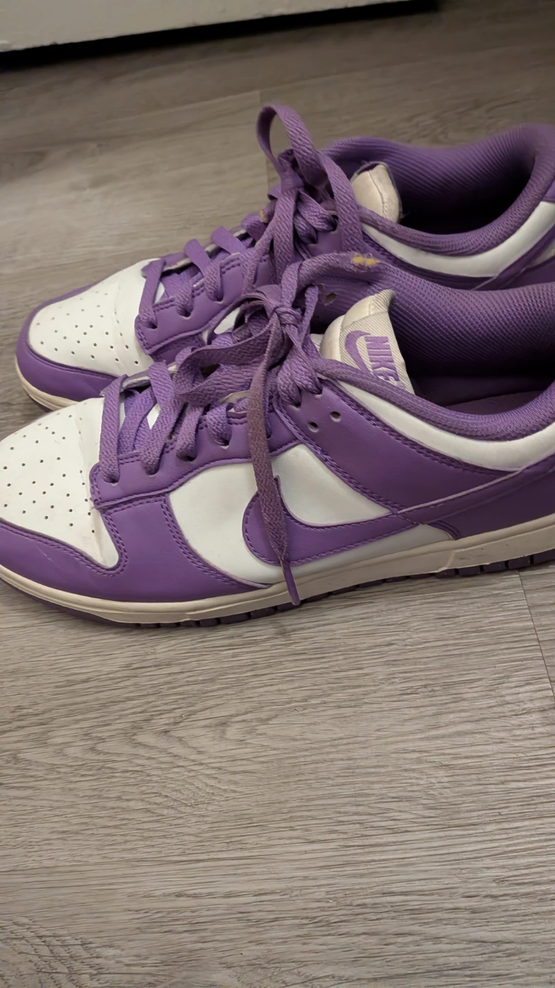 Nike Dunk Low Purple and White (Sold As Is) - photo 2