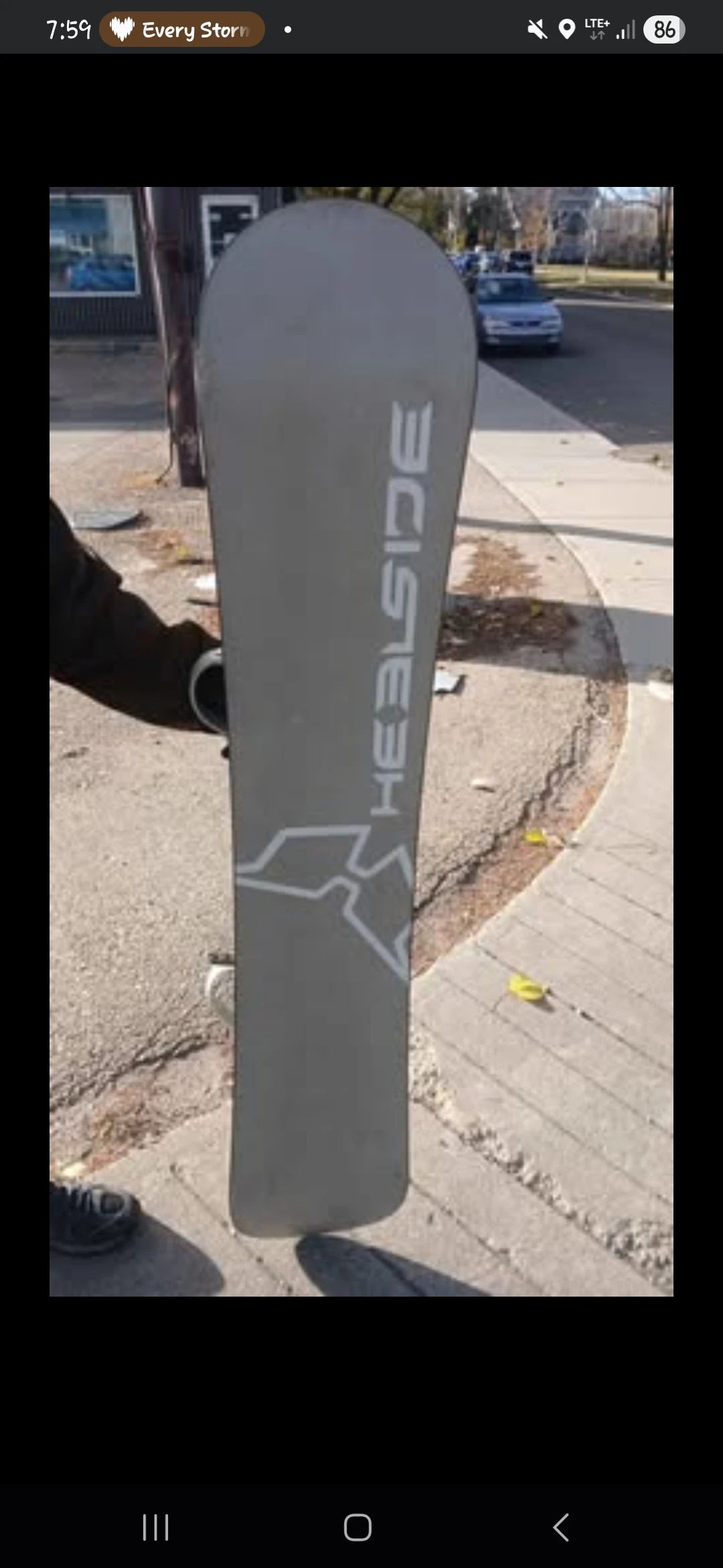 Heelside Snowboard 157cm with Bindings