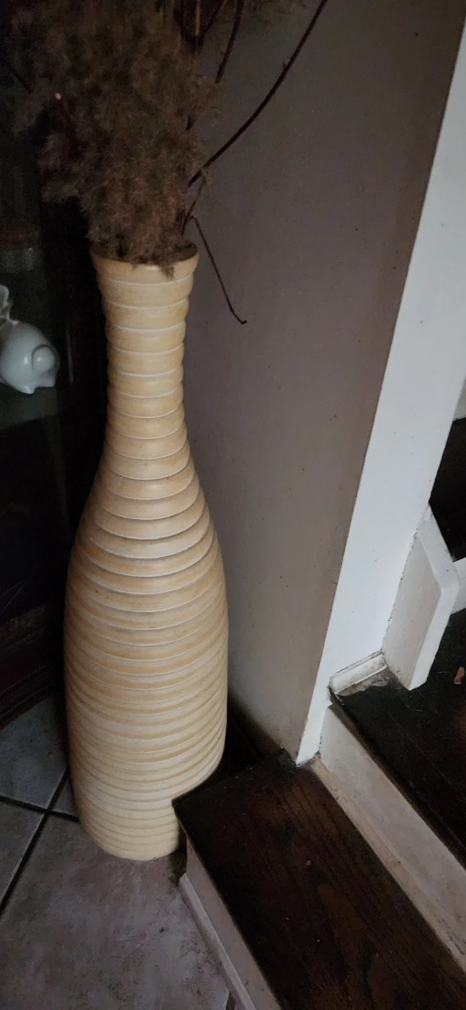 Tall Ribbed Floor Vase - photo 2