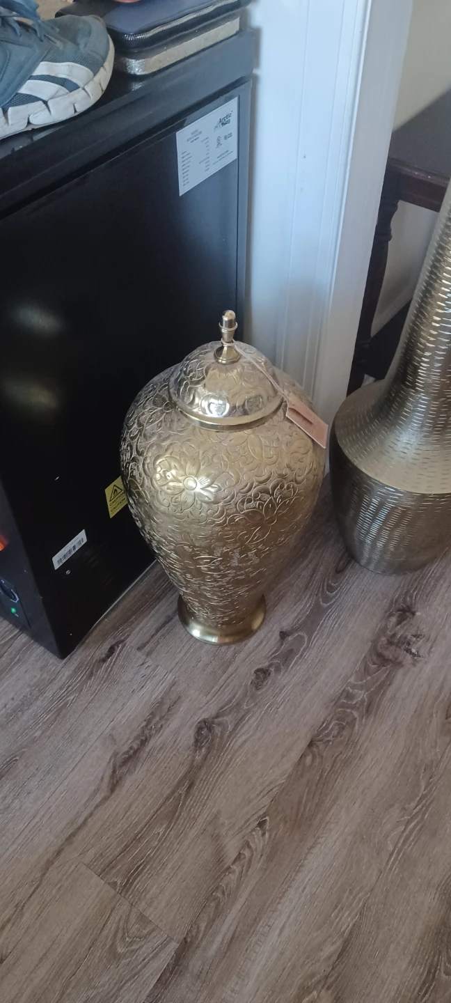 Decorative Gold Metal Urn - photo 2