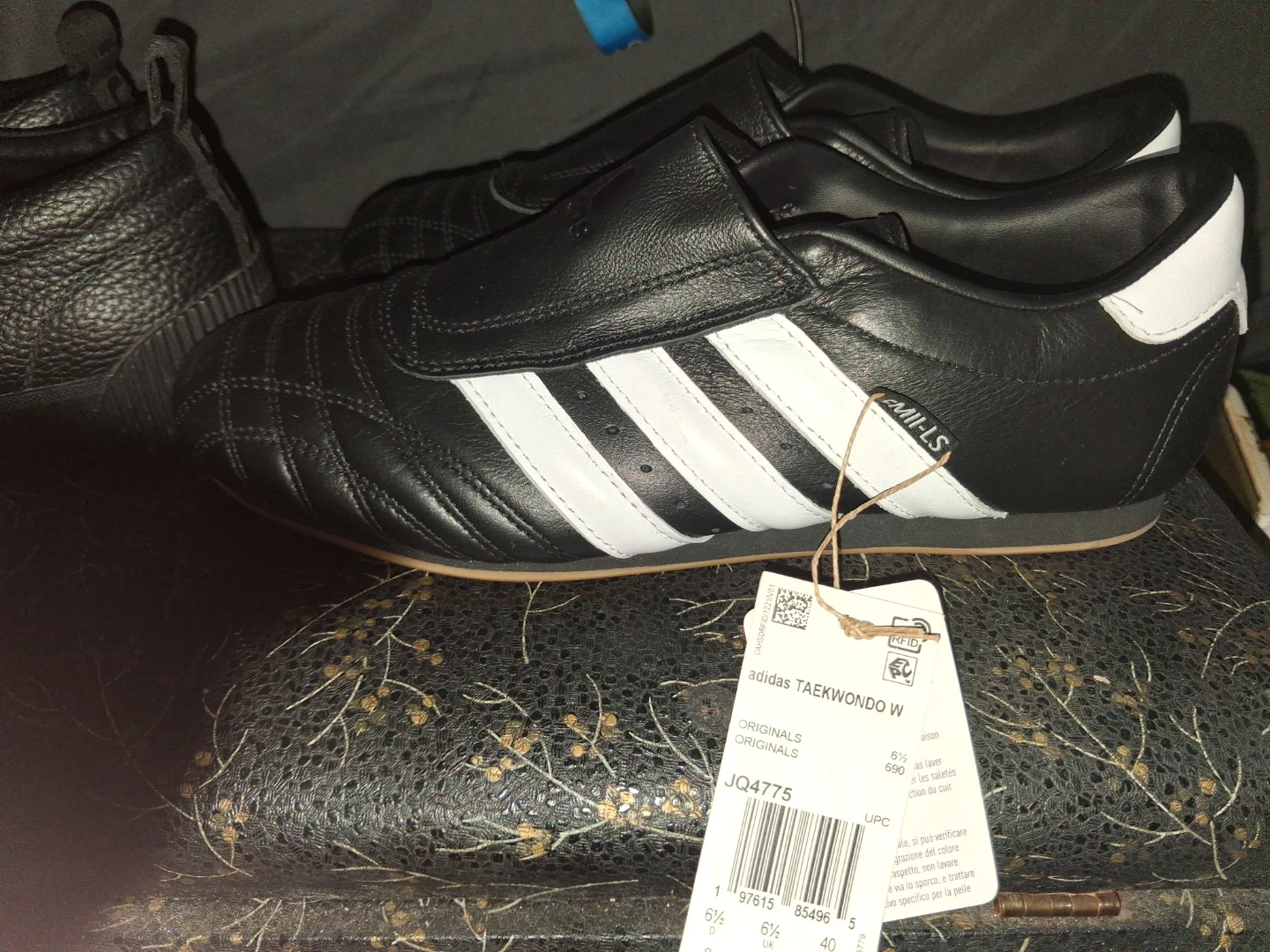 Adidas Taekwondo Shoes Black and White - photo 5