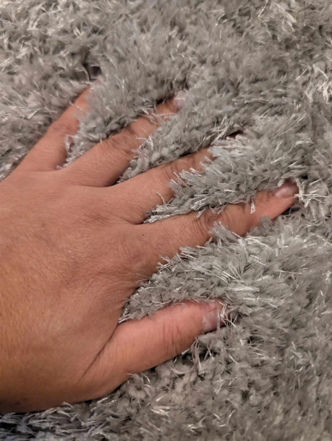 Grey Shag Area Rug
