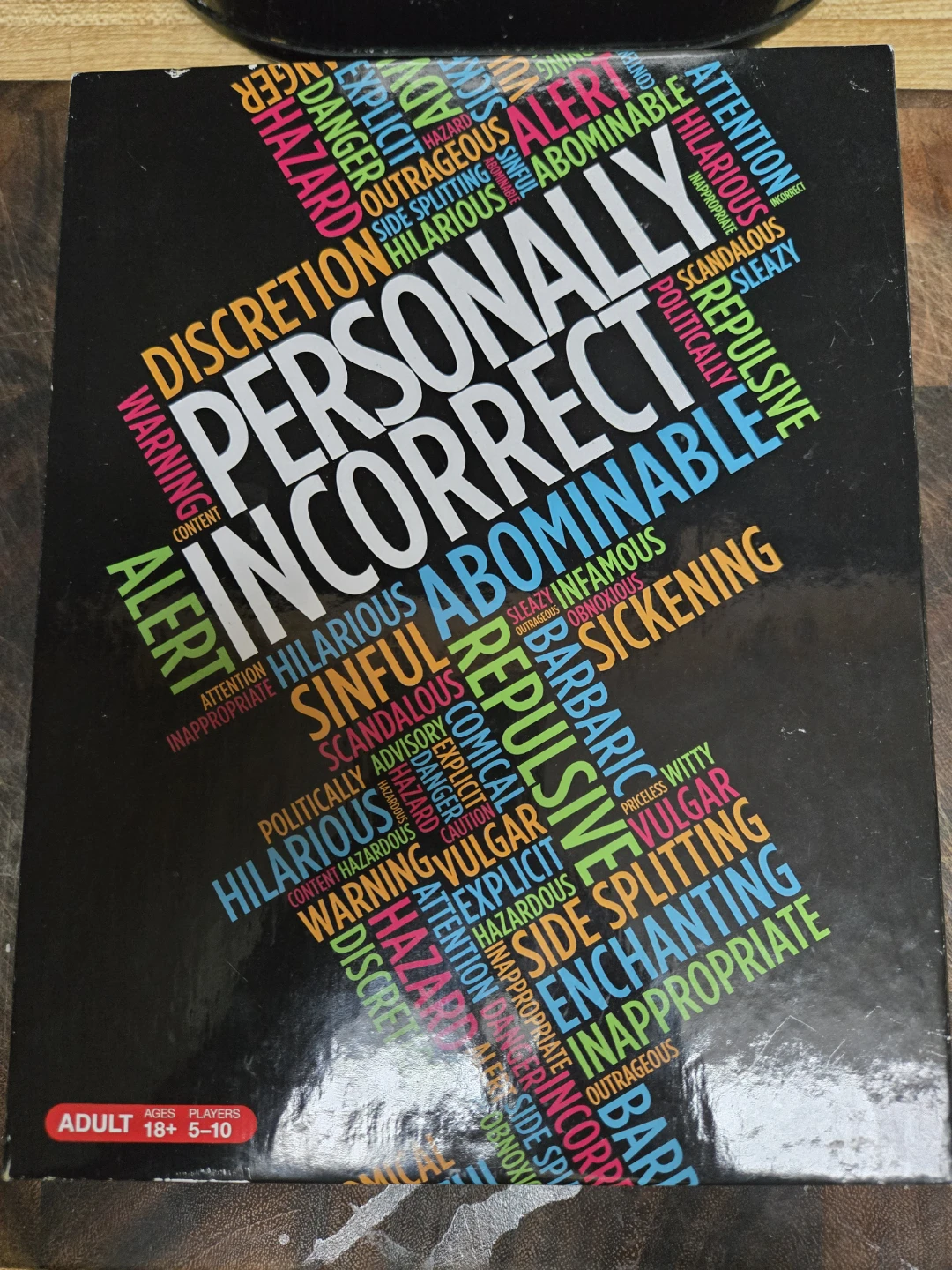 Personally Incorrect Adult Party Game