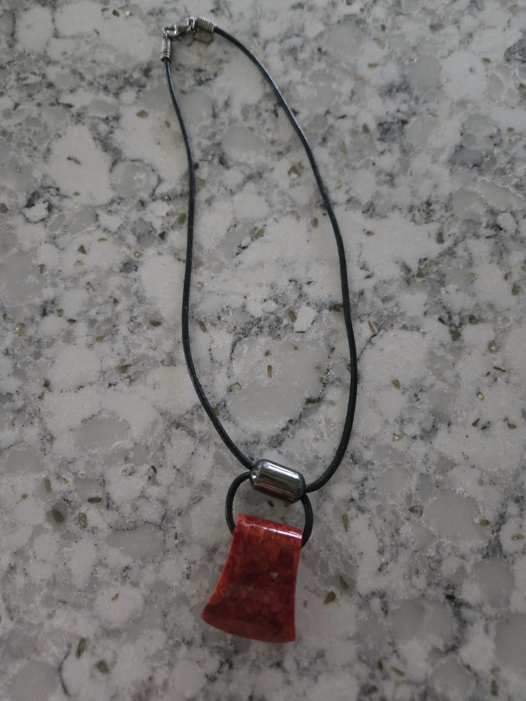 Silpada sterling silver coral pendant Necklace 925 Silver