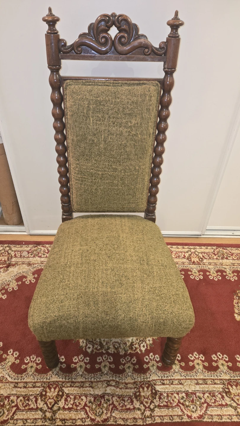 Vintage Spindle Back Wood Chair