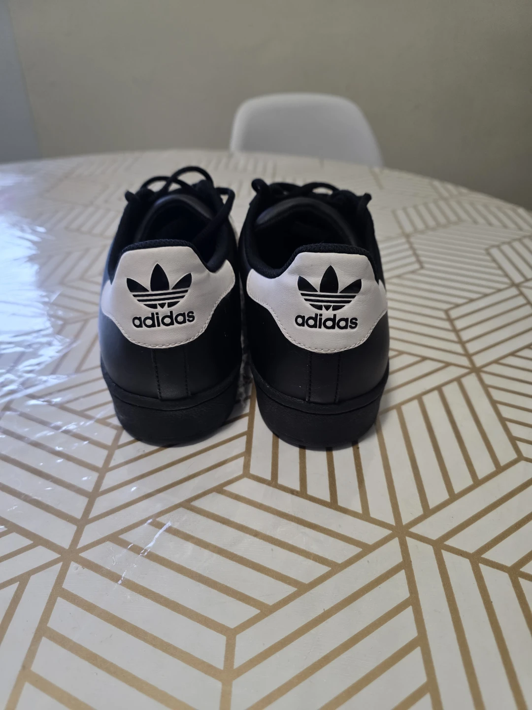 Adidas Superstar Black/White Sneakers - Size US 10.5 / UK 10 - photo 2
