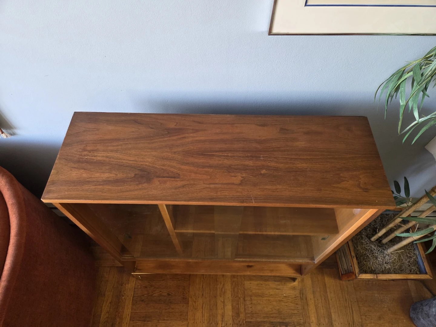 MCM Walnut Hutch Cabinet Buffet - photo 4