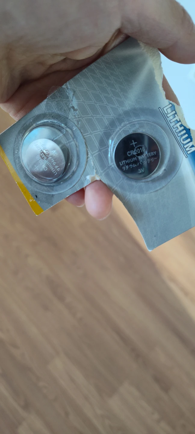 Two CR2016 3V Lithium Coin Batteries
