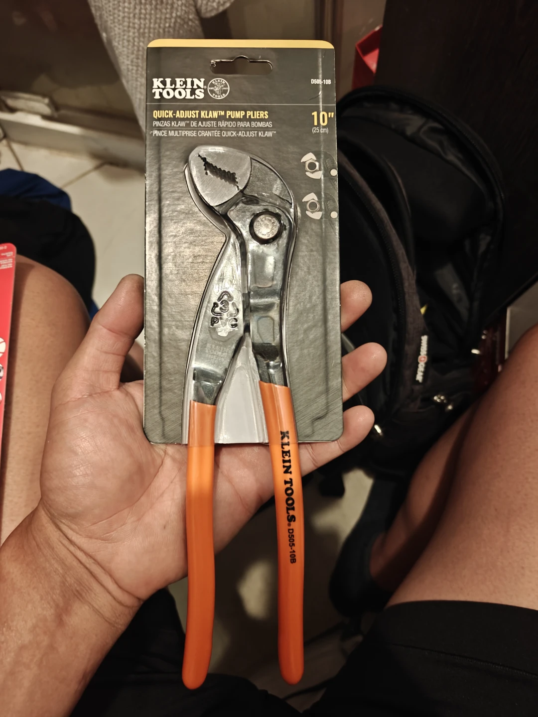 Klein Tools Quick-Adjust Klaw Pump Pliers 10-inch 20% Frice firm - photo 2