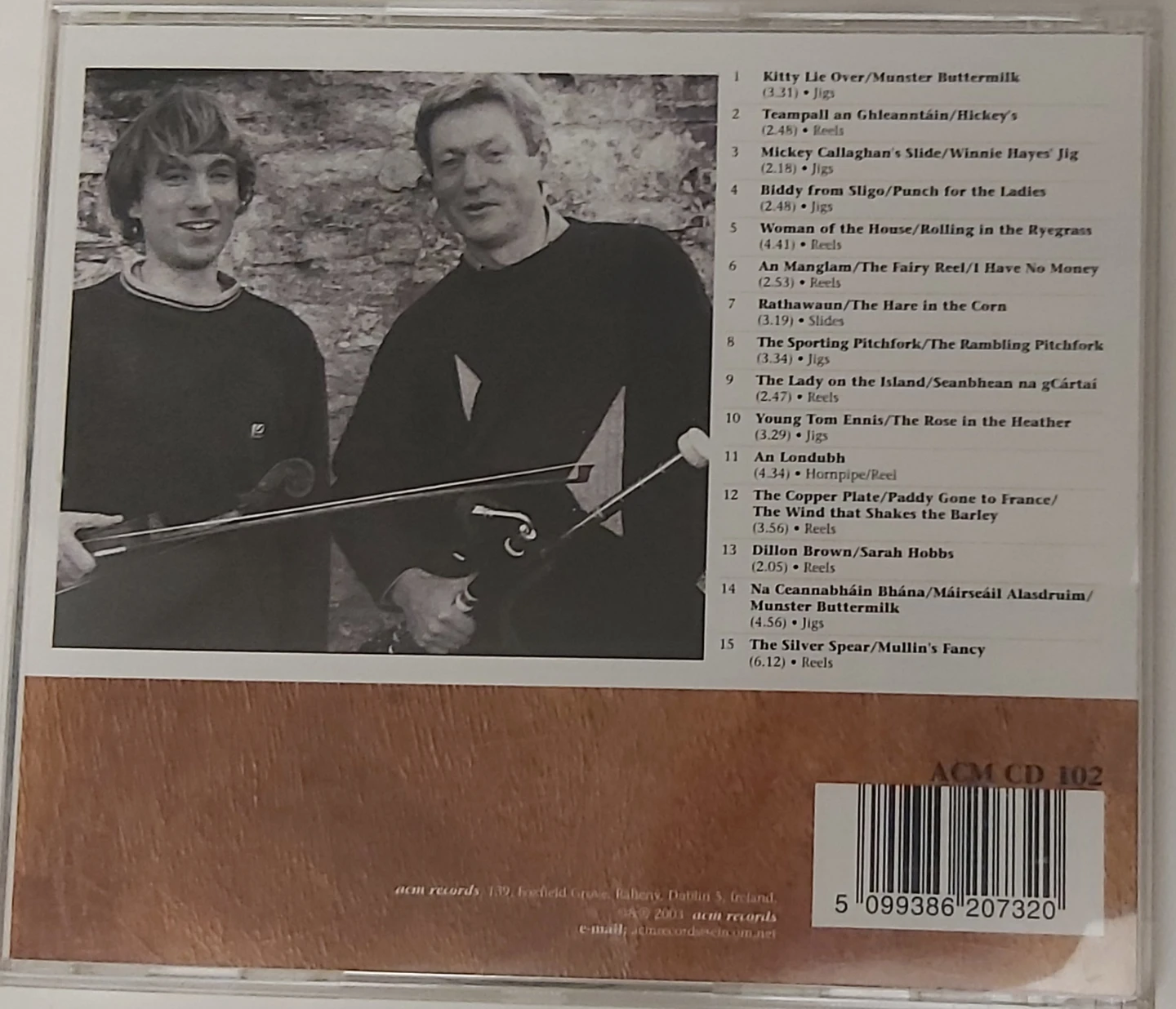 Kitty Lie Over - Mick O'Brien & Caoimhín Ó Raghallaigh CD - photo 2