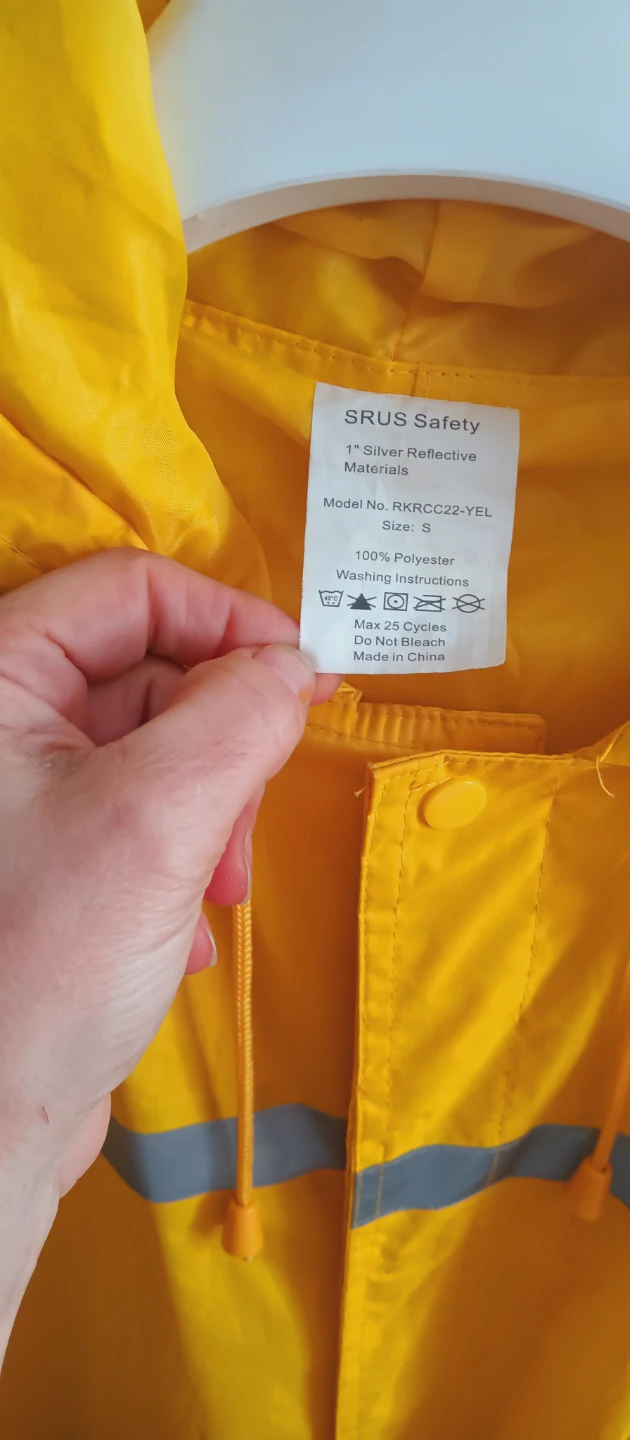 SRUS Safety Yellow Raincoat - photo 3