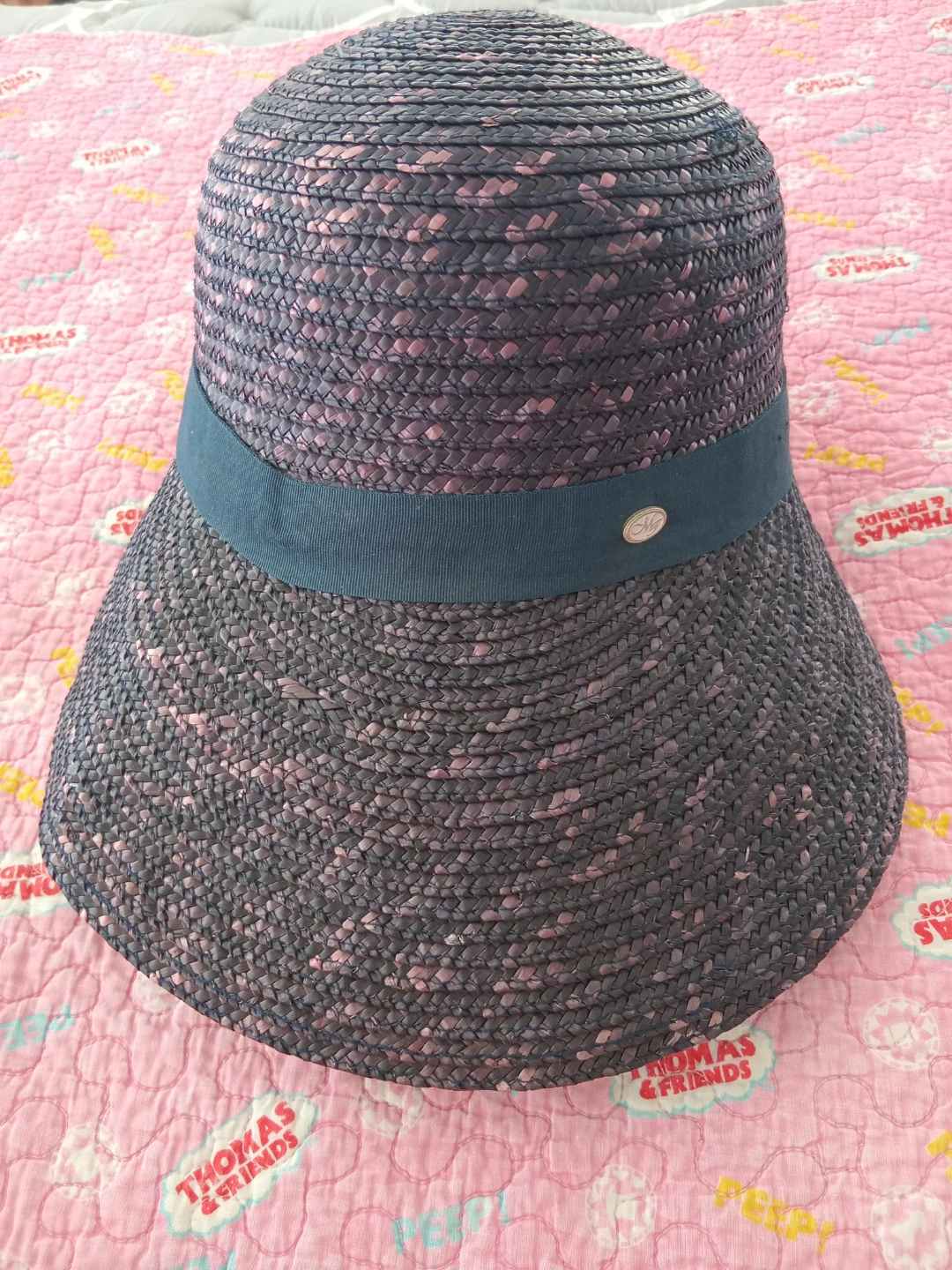 August Hat Co. Navy Straw Sun Hat