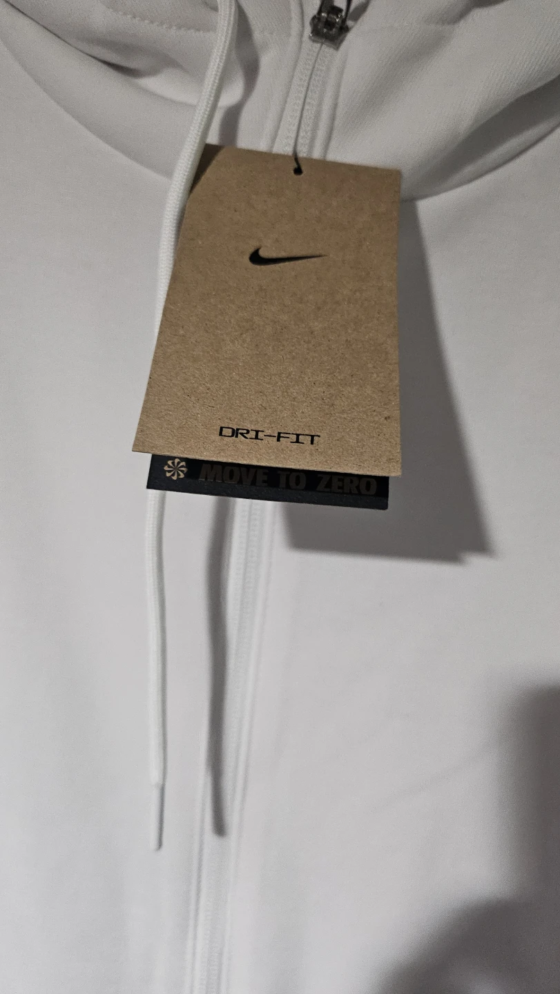 New Nike Dri-FIT Full-Zip Hoodie White - photo 3