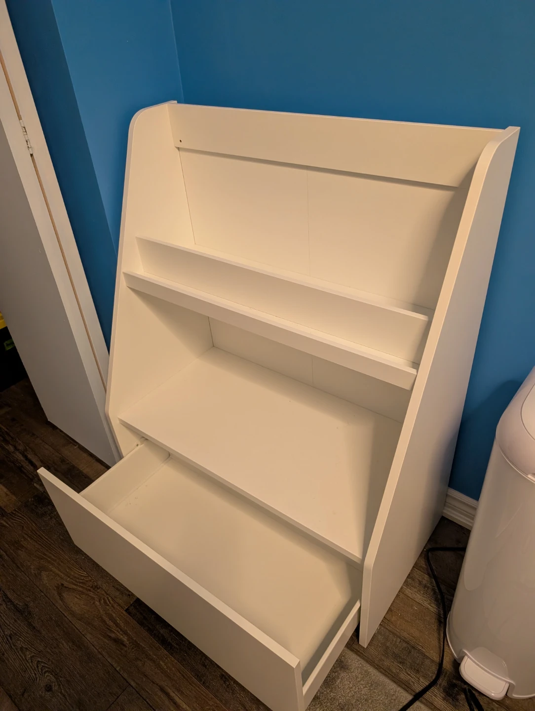 Ikea Bergig White Children's Bookcase with Toy Storage - photo 4
